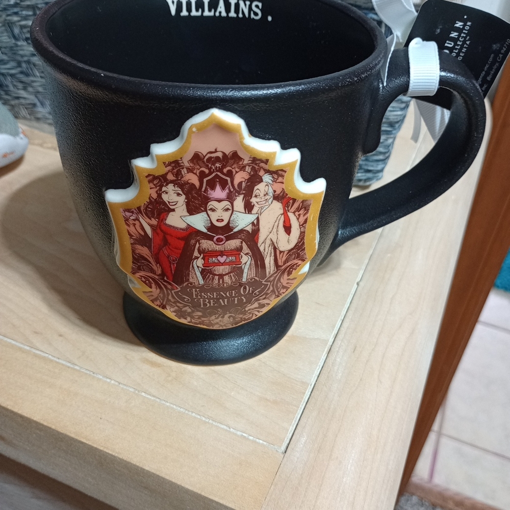 Rae Dunn Black and Red Villains Mug